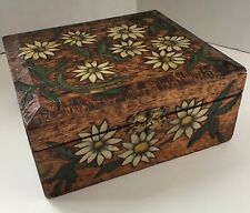 OLD DATED 100 + HAND MADE BOX WITH SILK LINING picture