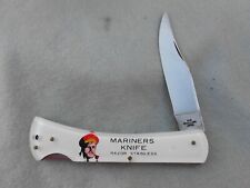 OLD VINTAGE SAB STAINLESS JAPAN MARINERS KNIFE RAZOR STAINLESS LOCKBACK KNIFE NM picture