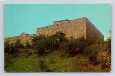 Fort Ticonderoga New York NY Exterior View Stone Walls Postcard UNP VTG Unused picture