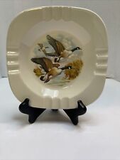 Vintage Conrad Crafters Flying Duck Geese Ashtray 7 x 7 Made in West Virginia picture