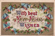 With Best New Year Wishes 1911 Greenfield MO to Mountain View MO Postcard C02 picture