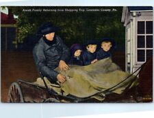 Amish Family Returning from Shopping Trip, Lancaster County, Pennsylvania, USA picture
