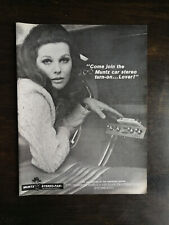 Vintage 1969 Muntz Car Stereo Full Page Original Ad 524 picture