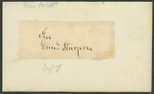 DANIEL STURGEON (1789-1878) autograph cut | Pennsylvania Senator - signed picture