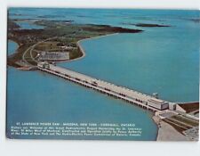 Postcard St. Lawrence Power Dam picture