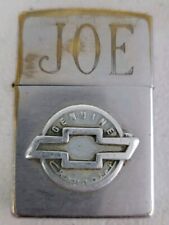 Vintage Zippo Lighter 1999 XV Advertising Lighter Chevy Joe Engraved USA  picture