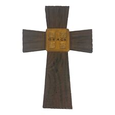 Zondervan Inspirio Wall Cross 2002 Grace Resin Wood Look Christianity picture