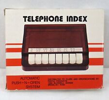Vintage Mid Century Modern Telephone Index Automatic Push-n-Open System 5970 New picture
