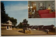 Mid Century Down Town Motel Asheville North Carolina NC Vtg Cars Postcard picture
