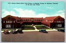 Alamosa CO-Colorado, Mission Style Court House, Antique Vintage Postcard picture