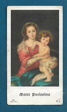Mater Purissima, Holy Cards Christianity Italy Roman Catholic card 1940s picture