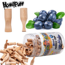 HONEYPUFF Cigarette Wood Filter Tips Blueberry Flavor Rolling Paper Cone Holders picture