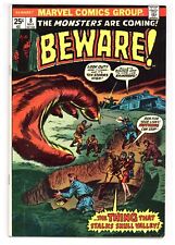 Beware  # 8    VERY FINE   May  1974    Romita cover.   Many writers & artists picture