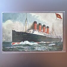 Cunard Line SS LUSITANIA ~ Very Rare ~ Tucks Oilette Postcard Unposted England picture