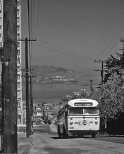 1950s SAN FRANCISCO Bus Public Transportation Black & White Picture Photo 5x7 picture