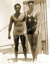 1927 Duke Kahanamoku and Johnny Weissmuller Old Photo 8.5