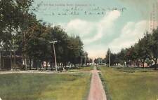 Vintage 1912 Postcard 3rd Ave looking North Casselton North Dakota color photo picture
