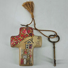 Demdaco Artful Cross Susan Black Key Stand Bless this home picture