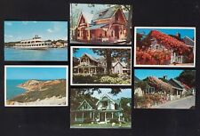 Lot of 7 Vtg 1970's-80's Martha's Vineyard & Nantucket Island Postcards Unposted picture