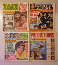 National Examiner Magazine Lot Of 4 1989-1992 Kennedy,  Cher, B8 picture