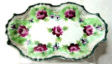 VTG Antique 1800s Small Shallow Scalloped Porcelain Fine China Pin Tray picture