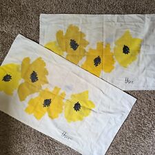 AS IS Pair Vintage VERA Neumann Pillowcases Golden Poppies picture