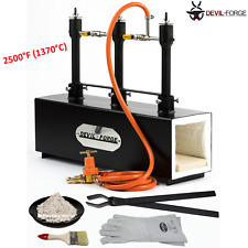 Gas Propane Forge DFPROF3b DEVIL-FORGE Farrier Burner Furnace +Tongs USA (NEW) picture