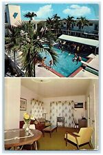 c1960s Fontane Apartment Motel Miami Beach Florida FL Swimming Pool Postcard picture