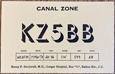 QSL Card -  Canal Zone  