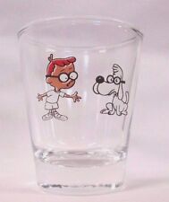 Mr. Peabody and Sherman Image on Clear Shot Glass  picture