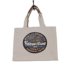 Yellowstone National Park 1996 Tote Bag Canvas Retro Look Wild Life Adventure picture