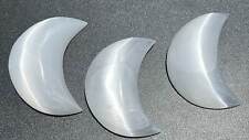Wholesale Bulk Lot 5 Pack Of Selenite Puffy Crescent Moon Healing Crystals picture