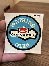 Vintage Watkins Glen Grand Prix Race Circuit Water Slide Decal Sticker 1960-1970 picture