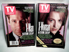 THE X-FILES ~ TWO 1998 VINTAGE TV GUIDES REFERENCING X-FILES:THE MOVIE.  picture