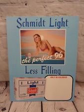 Vintage Schmidt Beer Sign Cardboard Advertising Point of Sale Blonde Beer Babe picture