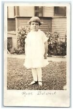 c1910's Rose Balamut White Dress RPPC Photo Unposted Antique Postcard picture