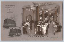Postcard Wisconsin Milwaukee Hotel Martin Medford Main Dining Room Unposted picture