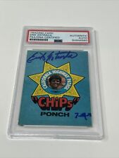 Erik Estrada signed autograph auto 1979 Donruss CHiPs Trading Card/Sticker PSA picture