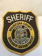 Waukesha County Wisconsin Sheriff Police patch  picture