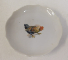 Vintage Chicken Hen Miniature Hanging Butter Pat Plate picture