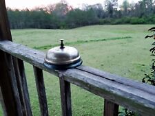Antique Vintage Hotel Desk Bell Ringer Push Button Loud Large Size Huge picture