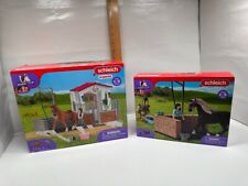 NEW Schleich Horse Club Wash Area Emily & Luna #42438 & Horse Stable Rider 72177 picture