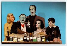 The Munsters Full Cast Postcard Chrome Continental Halloween Horror TV Comedy picture