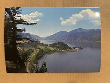 Postcard Oregon OR Washington WA Columbia River Gorge Railroad Tracks Vintage picture