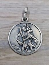 1930's St. Christopher Medal .800 Silver picture