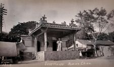 VINTAGE PHOTO; SAILOR AT JOSS HOUSE; AMOY, CHINA; CIRCA 1912 picture