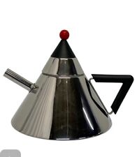 New Vtg Teapot Kettle Pot Stainless Steel 18/8 Pilamity PostModern Moller Japan picture