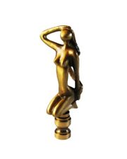 Lamp Finial-MODERN WOMAN-Aged Brass Finish, Highly detailed metal casting,FS picture