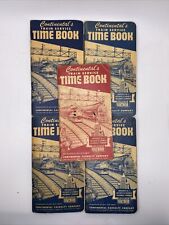 Set of 5 Vtg 1950's Railroad Employee's Time Books Continentals Train Service picture