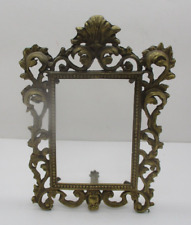 Vintage Ornate Brass Standing Picture Frame picture